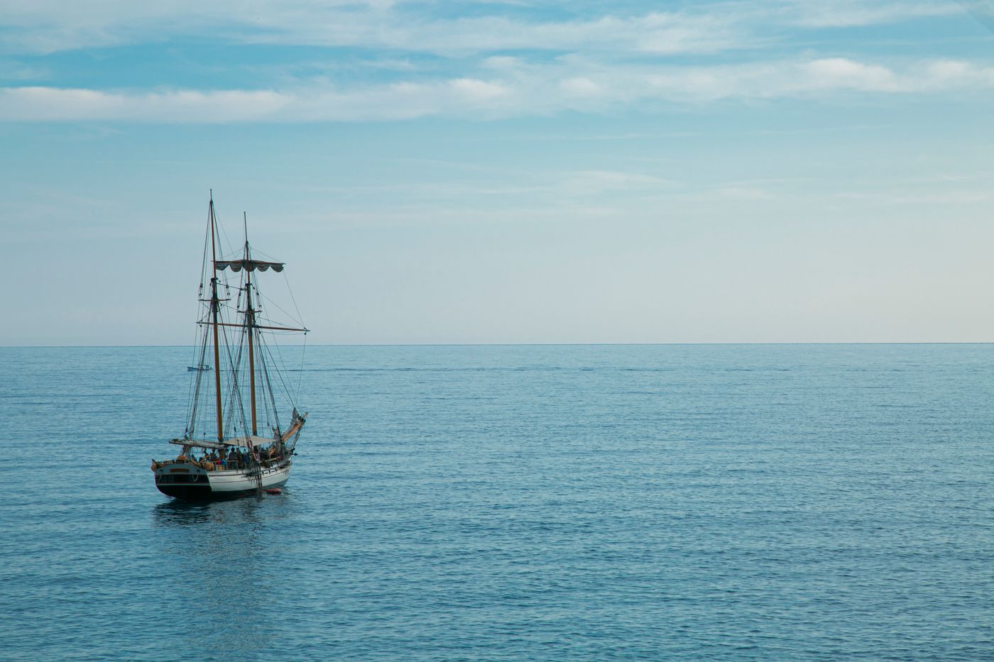 A wooden sailing vessel crossing the sea, a thematic photograph for Asha and Yara.