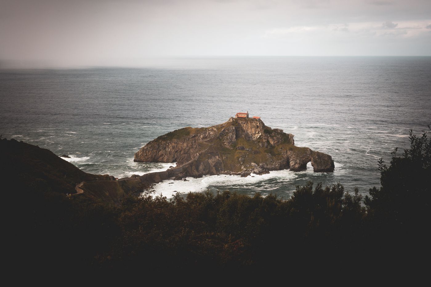The rocky island and chapel of Gaztelugatxe on the Basque coast