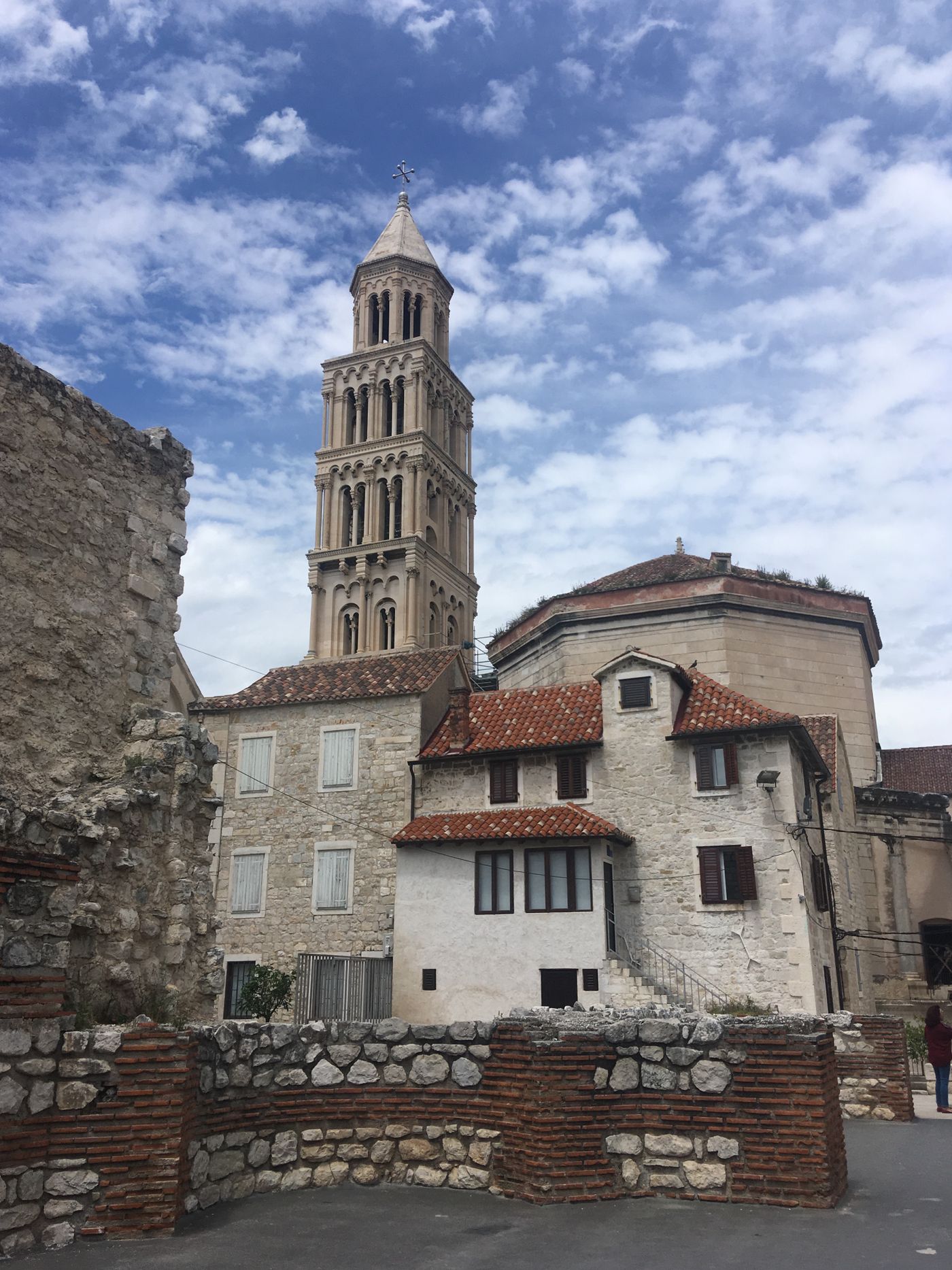 Diocletian’s Palace and the bell tower in Split, Croatia